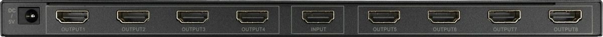 Сплиттер аудио-видео Premier 5-872-8V2 HDMI (f)/8xHDMI (f) черный