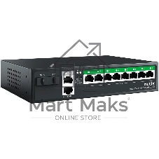 Коммутатор Netis P112GS, 8×1 Гбит/с PoE + 2×1 Гбит/с Uplink + 2×1 Гбит/с SFP, неуправляемый