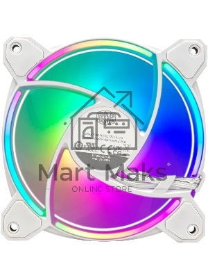 Вентилятор для корпуса Cooler Master MasterFan MF120 Halo2 ARGB 120х120x25 белый 4-pin 27дБ (MFL-B2DW-21NP2-R2) Ret