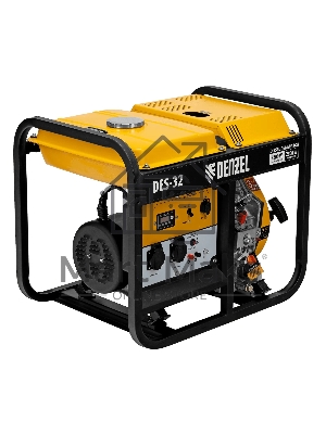 Генератор дизельный Denzel DES-32, 3.2 кВт, 110 дБ, 68.3 кг