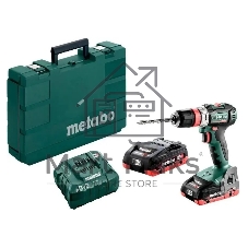 Дрель-шуруповерт Metabo BS 18 L BL Set, 18 В, 2 Ач, 65 Нм, щеточный