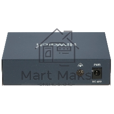 Коммутатор HiWatch SWT-1105P, 4×100 Мбит/с PoE + 1×1 Гбит/с, настраиваемый
