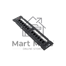 Патч-панель настенная TERACOM PRO Cat.5E неэкранированная UTP 12 портов RJ-45 Dual IDC