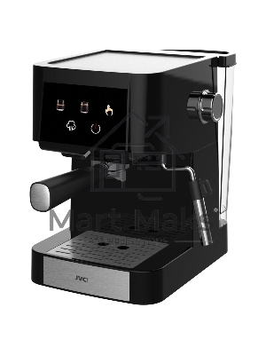 Кофеварка рожковая JVC JK-CF40 черный, исп. кофе - молотый, 1.5 л, 950 Вт, 20 Бар