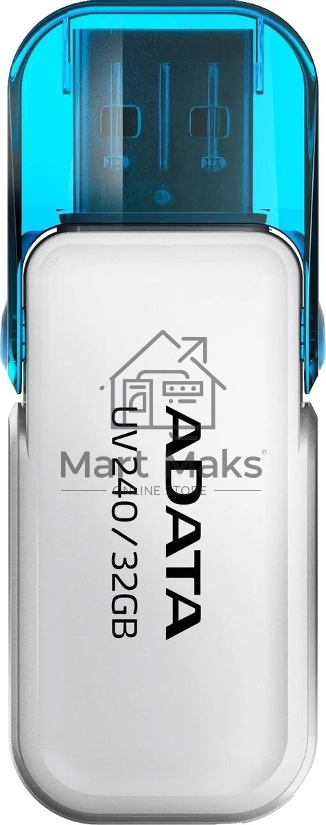 Флешка USB R/W ADATA R/W 32GB ADATA UV240, USB 2.0, белый
