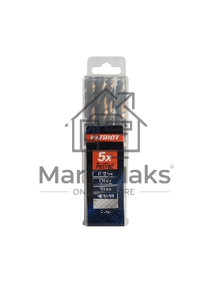 Сверло EDGE by PATRIOT по металлу 12,0 мм, упаковка 5шт