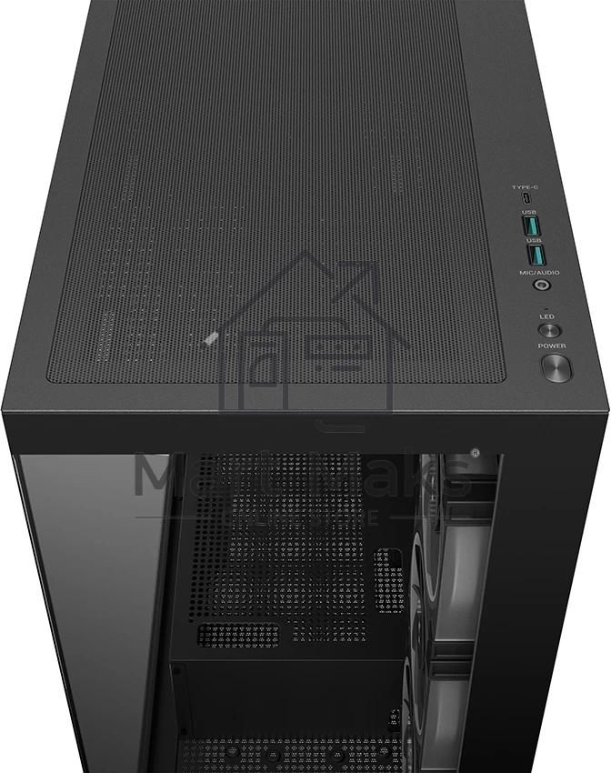 Компьютерный корпус Deepcool CG580 4F V2 без БП, боковое окно (панорама), 4x120mm ARGB PWM вентилятора, черный, ATX (R-CG580-BKADA4-G-2)