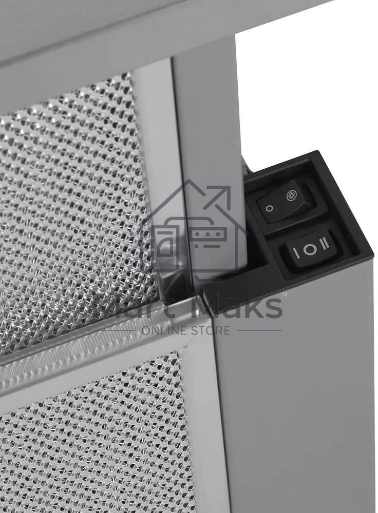 Вытяжка встраиваемая Maunfeld VS Light 50 нержавеющая сталь, 50 см, 520 куб. м/ч, 56 дБ