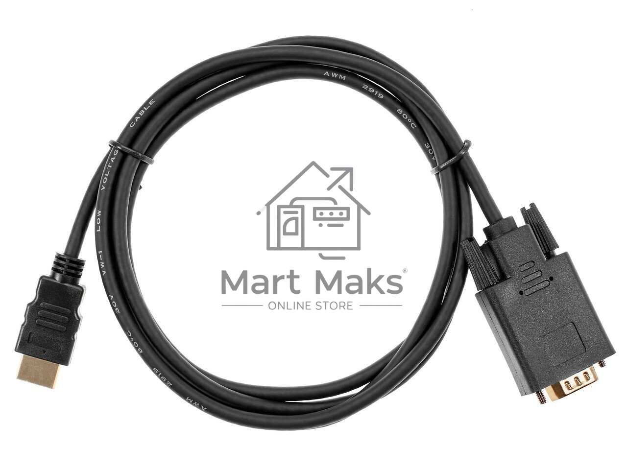 Кабель-переходник VCOM CG596-1.8M HDMI --> VGA_M/M 1,8м