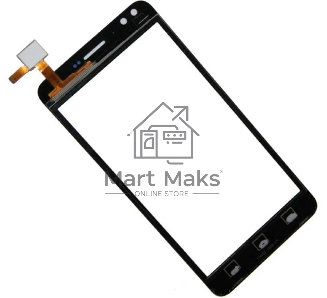 Сенсорное стекло (тачскрин) для Prestigio Muze C3 MultiPhone 3504, черное