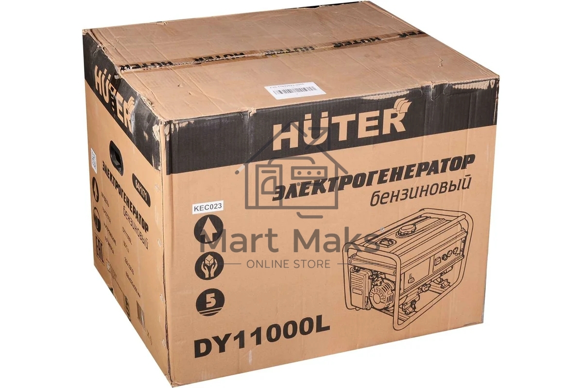 Электрогенератор бензиновый Huter DY11000L, 9 кВт, 91 дБ, 84.7 кг