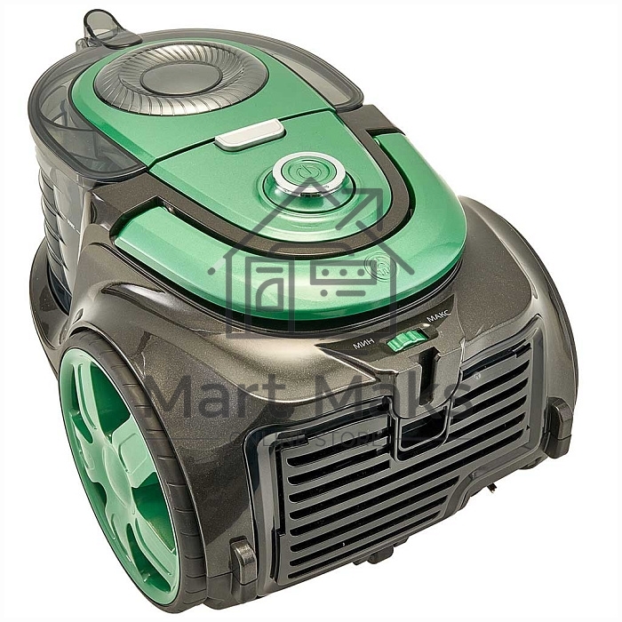 Пылесос Delta DL-0854 черный/зеленый, 300/2400 Вт, уборка сухая, пылесборник контейнер, 4 л