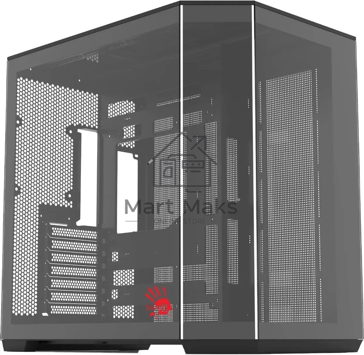 Компьютерный корпус Bloody BD-CC109 черный без БП ATX 10x120mm 2xUSB3.0 audio