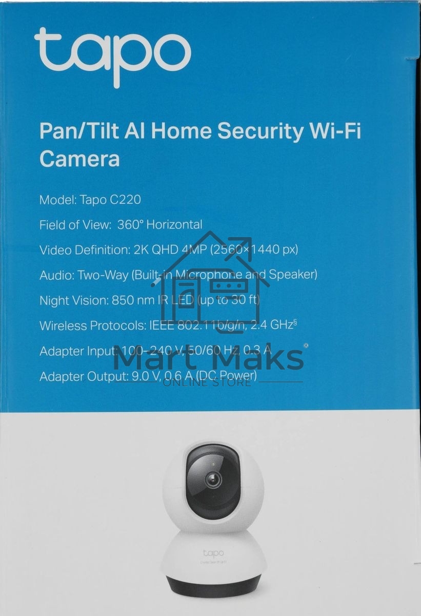 Умная домашняя поворотная камера TP-Link Tapo C220