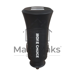 Автомобильная зарядка (от прикуривателя) MORE CHOICE (4627151192086) AC23 2USB 2.4A черный