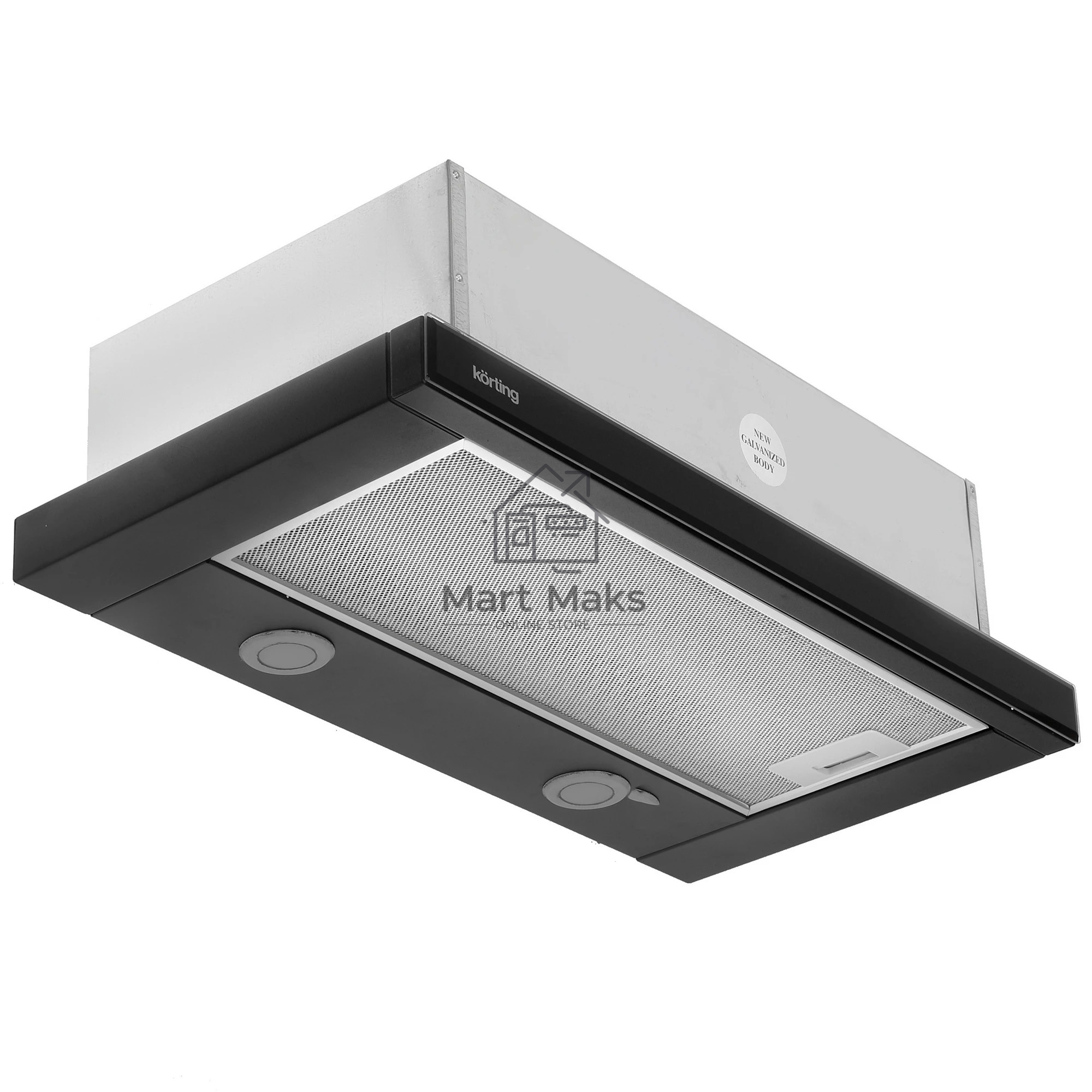 Встраиваемая вытяжка Korting KHP 6617 GN черный/черный