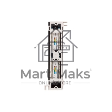 Патч-панель настенная TERACOM PRO Cat.5E неэкранированная UTP 12 портов RJ-45 Dual IDC