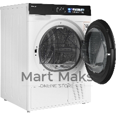 Сушильная машина Weissgauff WD 999 Heat Pump Full Touch белый/черный, 10 кг, сушка - тепловой насос, программ - 16, 60 x 85 x 62 см