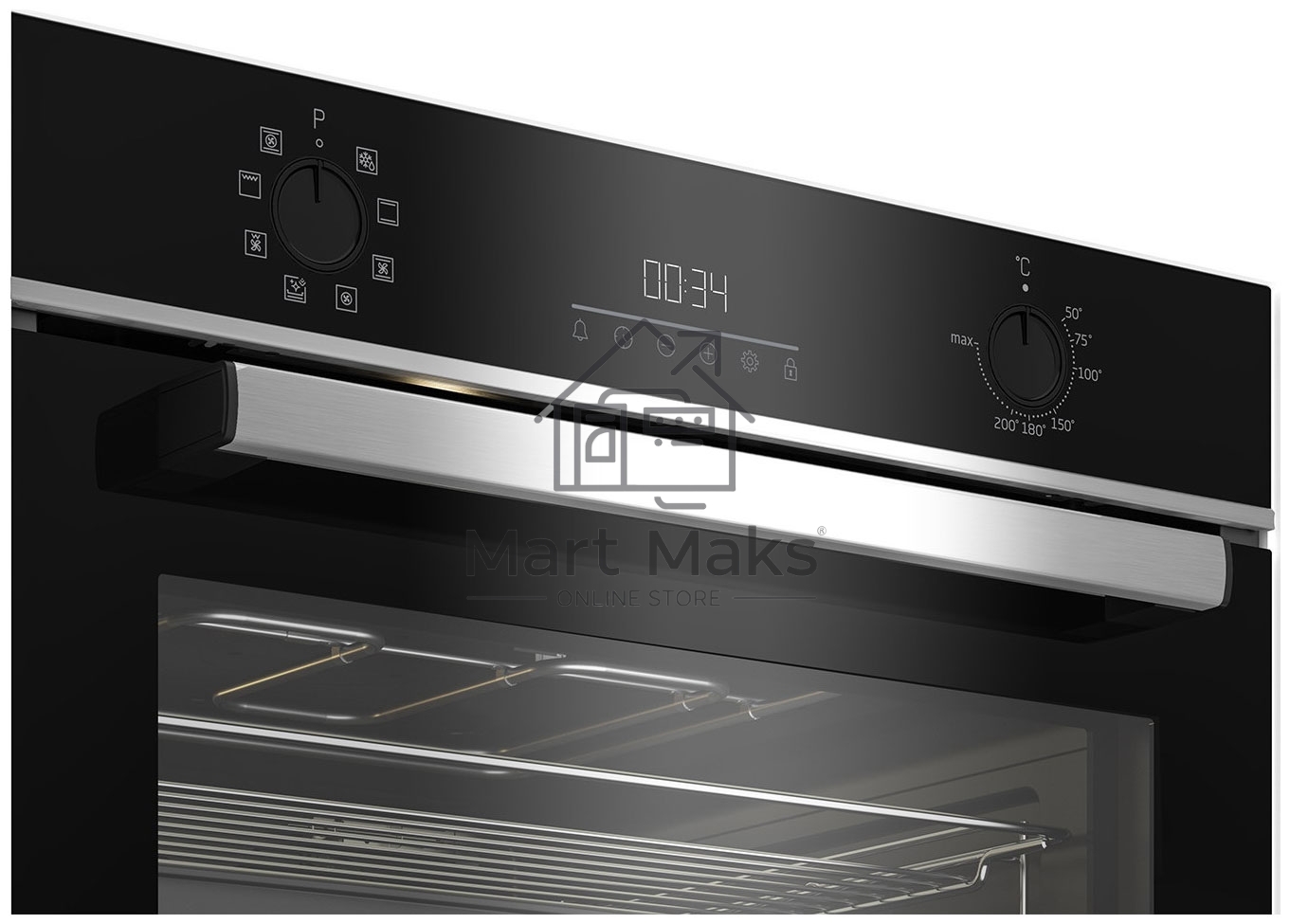 Духовой шкаф электрический Beko BBCM13300X, черный/серебристый