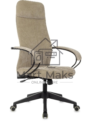 Кресло руководителя Бюрократ CH-610 Fabric песочный Light-21, крестов. пластик