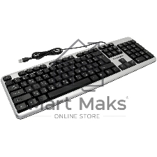 Клавиатура проводная ExeGate LY-401 (EX264086RUS), USB, серебристый