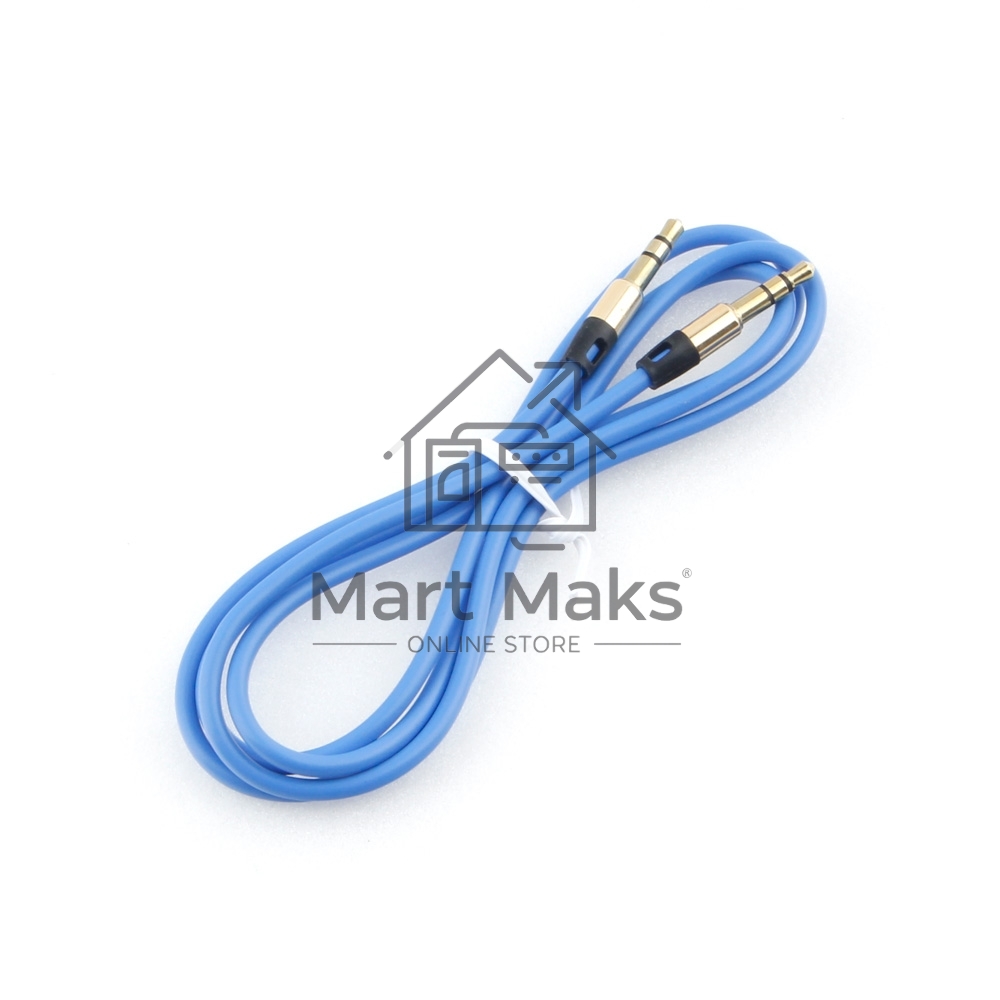 Кабель аудио Cablexpert CCAB-01-35MM-1MU, 3.5 Jack (M)/3.5 Jack (M), синий. 1м, блистер