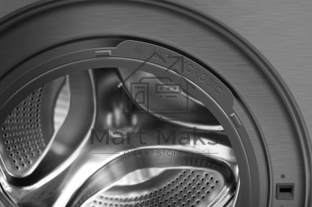 Стиральная машина Weissgauff WM 58411 Direct Drive Inverter Premium Steam Grey серая, загрузка фронтальная 11кг, 1400 об/мин., класс: A+++