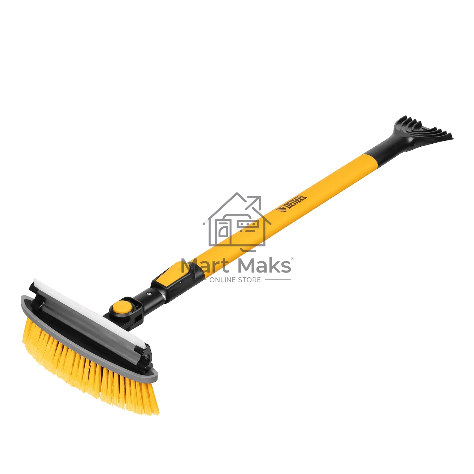 Щетка сметка со скребком Denzel телескоп, поворотная голова, водосгон 950-1320 мм