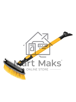 Щетка сметка со скребком Denzel телескоп, поворотная голова, водосгон 950-1320 мм
