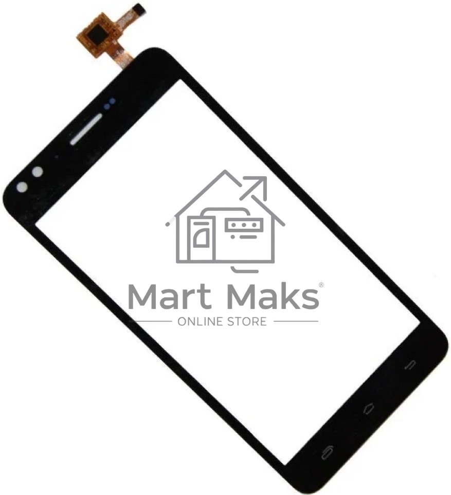 Сенсорное стекло (тачскрин) для Prestigio Muze C3 MultiPhone 3504, черное