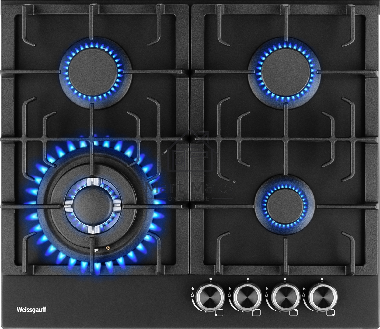Газовая панель Weissgauff HGG 641 BV Nano Matt Glass