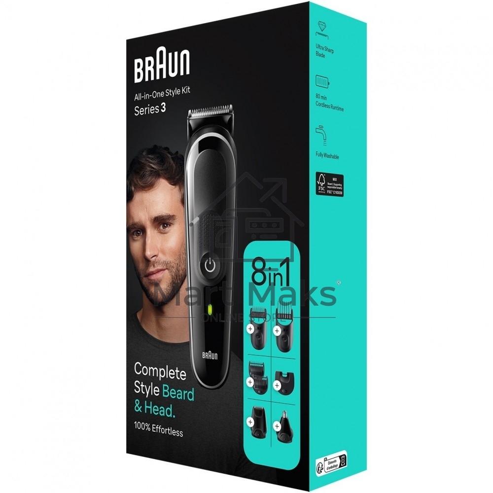 Триммер для волос Braun All-in-One Style Kit (MGK3440)