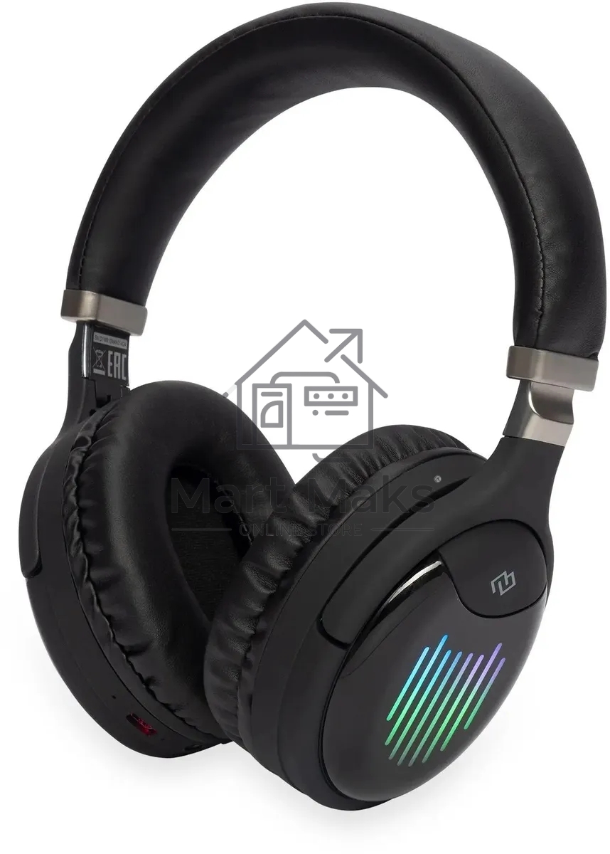 Гарнитура накладные Digma BT-16 черный беспроводные bluetooth оголовье