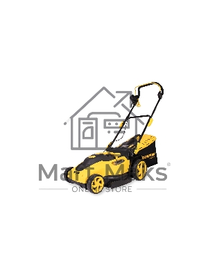 Газонокосилка электрическая Champion EM3815 1,6 кВт пласт+ткань травосб. 45л шир.380мм выс.20-70мм, 11,5кг