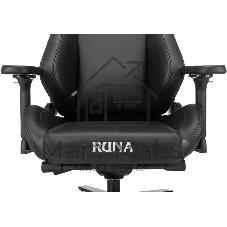 Кресло игровое Knight Runa черный экокожа крестов. металл