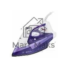 Утюг BRAYER BR4004 фиолетовый/белый, 2400 Вт, 25 г/мин, 140 г/мин, 280 мл
