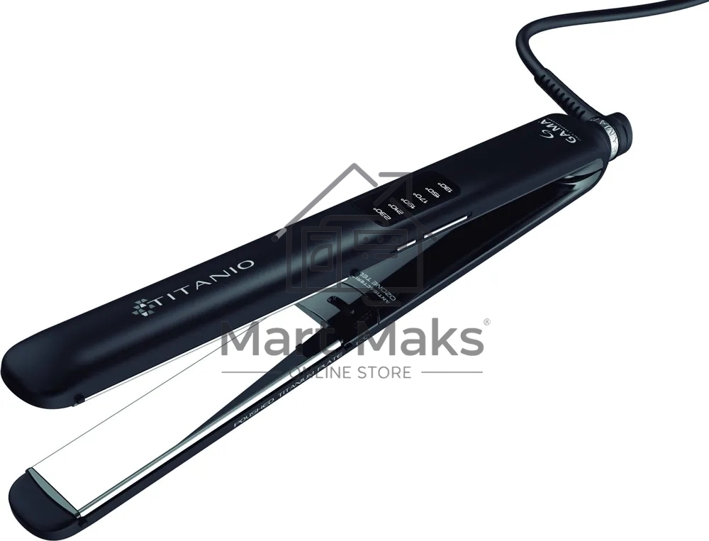 Выпрямитель для волос GA.MA CP14 LED 4D TITANIO - SY (GI2511) 40 Вт, 130 -230 °С (6 уровней), черный