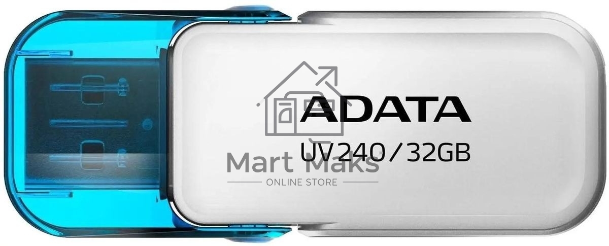 Флешка USB R/W ADATA R/W 32GB ADATA UV240, USB 2.0, белый