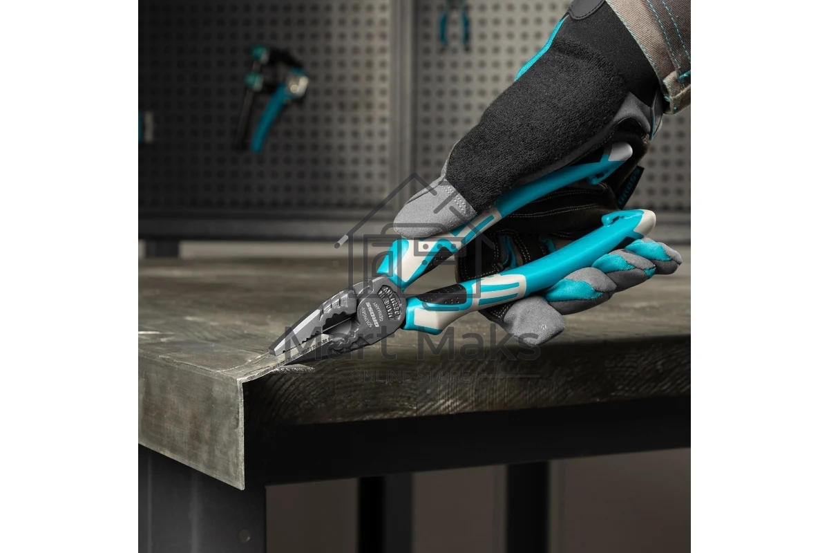 Плоскогубцы Gross 16975 комбинированные, 205 мм, трехкомпонентные рукоятки