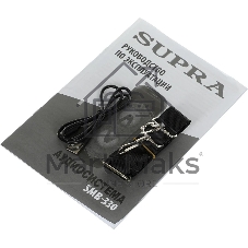 Акустическая система SUPRA SMB-330, 20Вт, с караоке, Bluetooth, FM, USB, черный