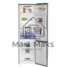 Холодильник с морозильником Beko B3RCNK405HDX серебристый