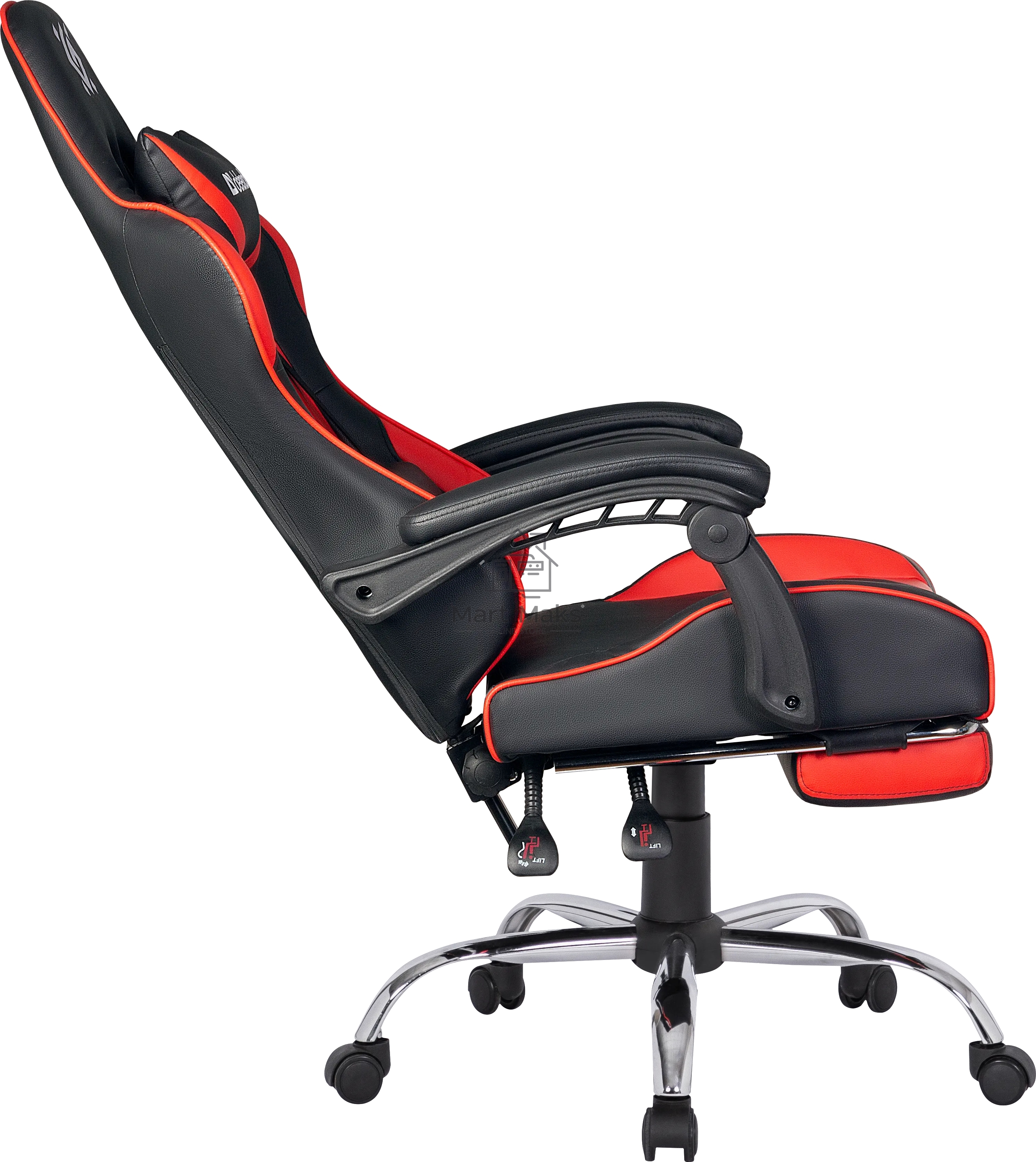 Кресло игровое Defender PILOT RED/BLACK