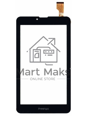Сенсорное стекло (тачскрин) для Prestigio PMT1157, черное