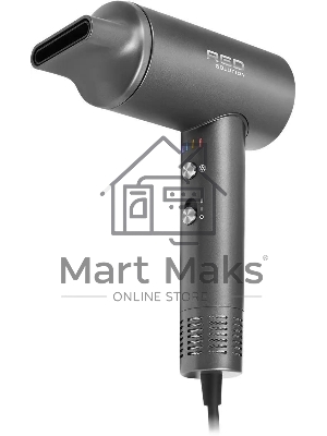 Фен Red Solution RF-510, 1400Вт, серый/серебристый