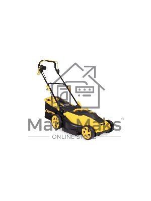 Газонокосилка электрическая Champion EM3815 1,6 кВт пласт+ткань травосб. 45л шир.380мм выс.20-70мм, 11,5кг