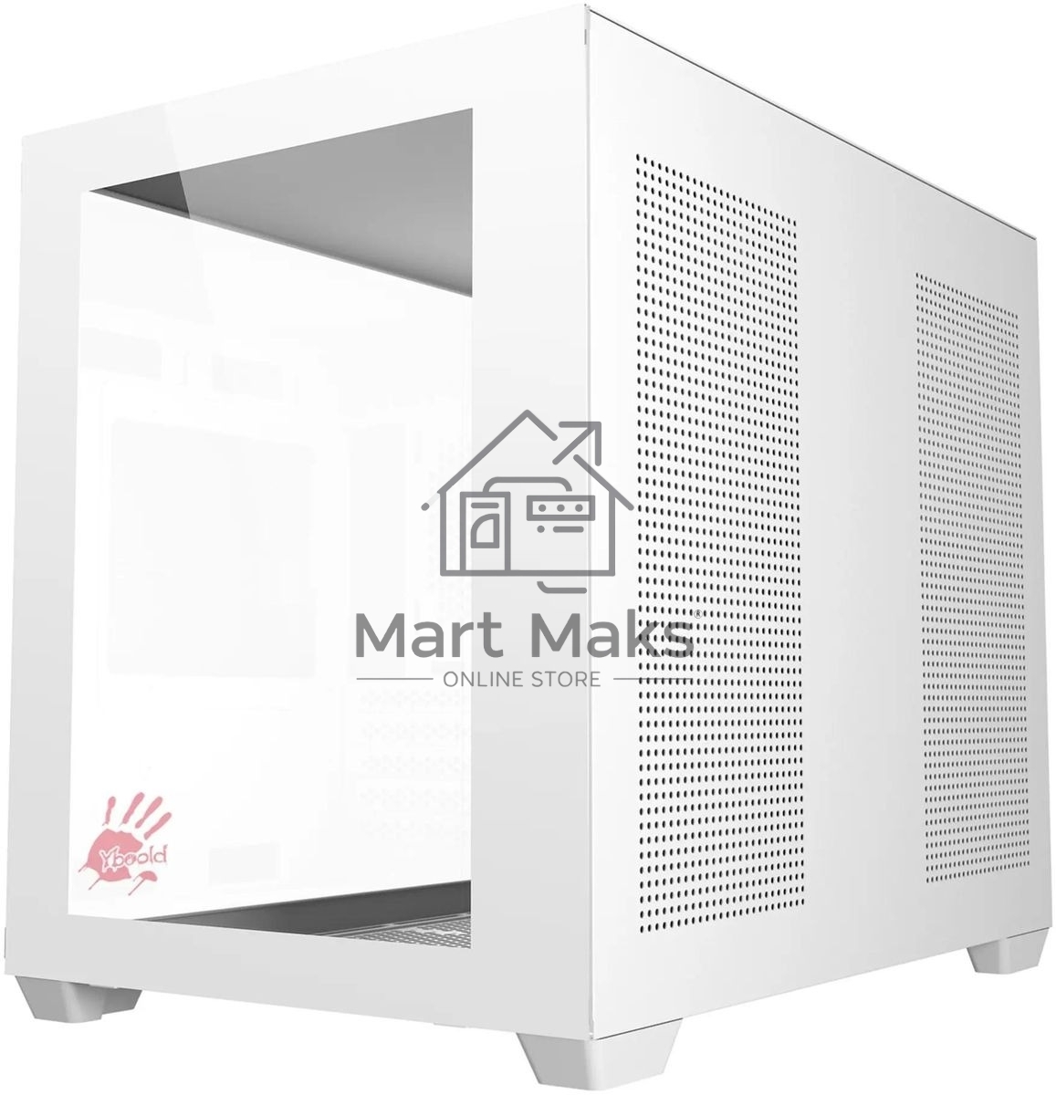 Компьютерный корпус Bloody BD-CC108 белый без БП mATX 9x120mm 2xUSB3.0 audio bott PSU