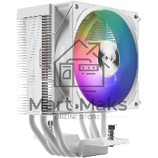 Кулер PCCooler R400 ARGb белый 92мм алюминий+медь 2200rpm 30db 4-pin 180W 133мм