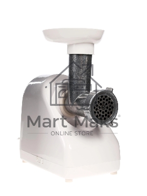 Мясорубка электрическая Белвар КЭМ-36/220-4-30 белый, 1000 Вт, 0.6 кг/мин, реверс, защита от перегрузки, насадки - 5
