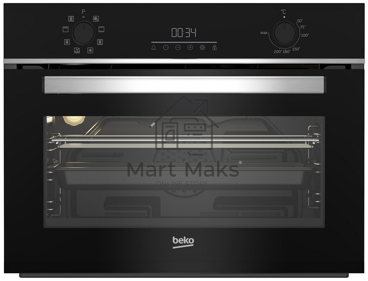 Духовой шкаф электрический Beko BBCM13300X, черный/серебристый