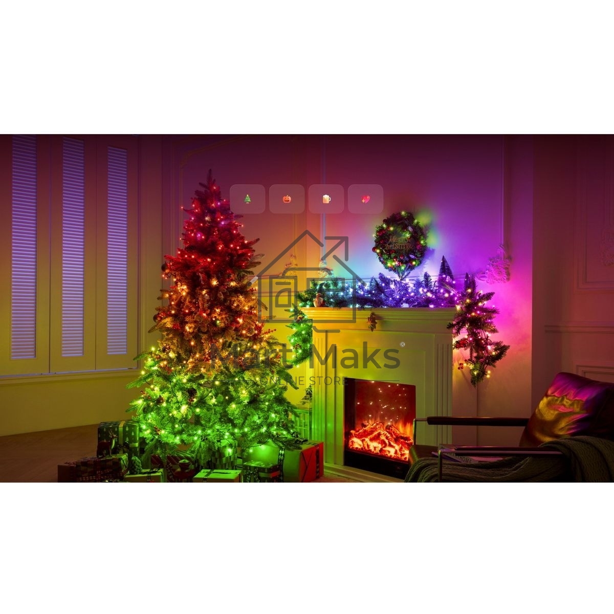 Умная гирлянда Yeelight, 200 ламп, 20 метров / RGBIC+ BLE / YLYDD-0056